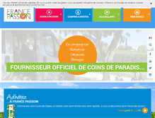 Tablet Screenshot of france-passion.com